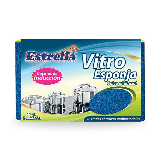 Vitro Esponja Salva Uñas Cocinas Estrella