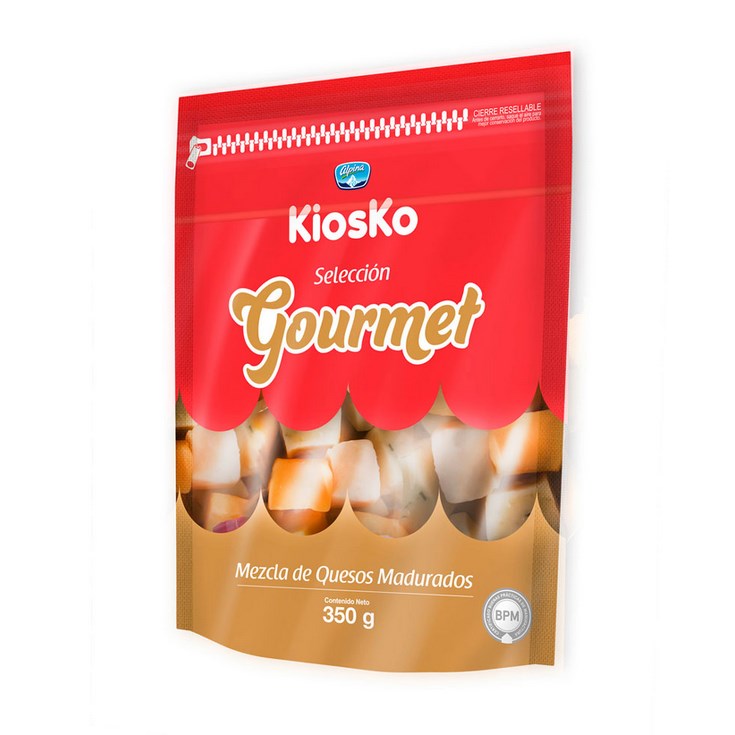 Queso Semimaduro Gourmet Cubos Mix Kiosko 350 Gr.