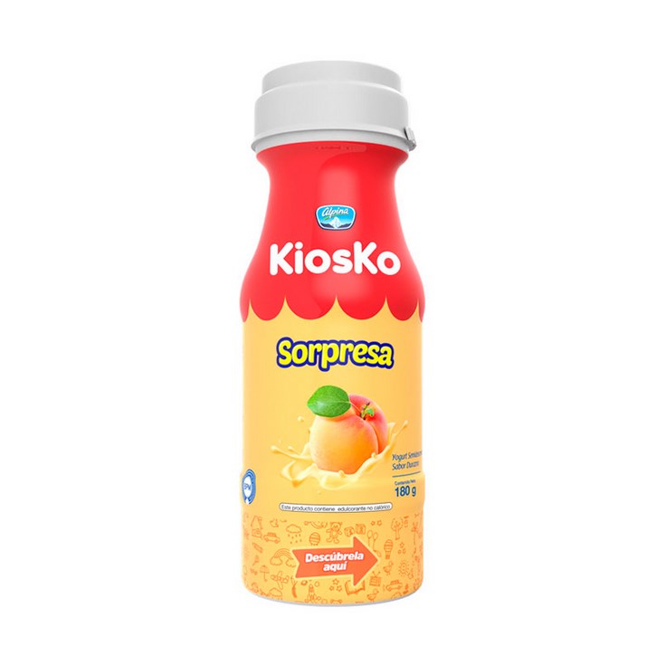 Yogurt Kiosko Bebible Kids Durazno 180 G