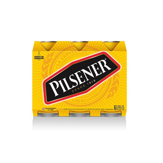 Pack X 6 Uni Pilsener Cerveza Lata 473 Ml C/U