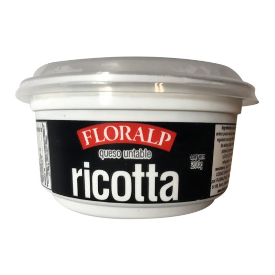 Queso Ricotta Untable Floralp 200 Gr.