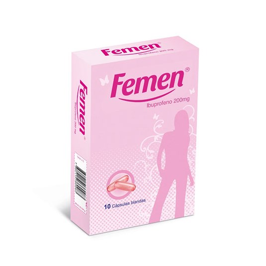 Capsulas Ibuprofeno Femen 10 Uni