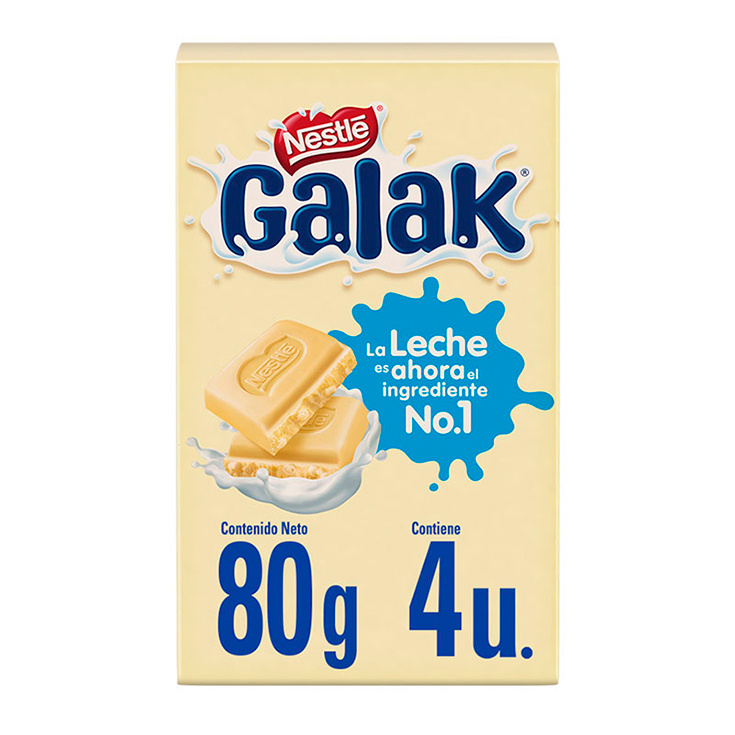 Chocolate Blanco Galak X 4 Uni 80 Gr Chocolate Blanco Galak X 4 Uni 80 Gr