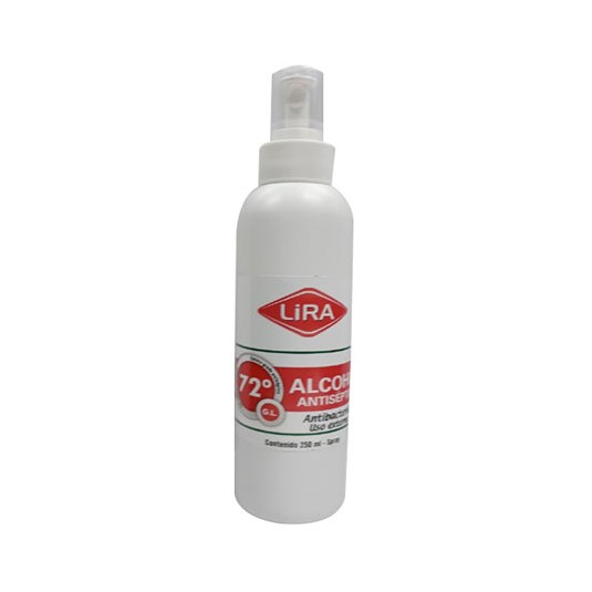 Alcohol Antiséptico Spray Lira 250 Ml