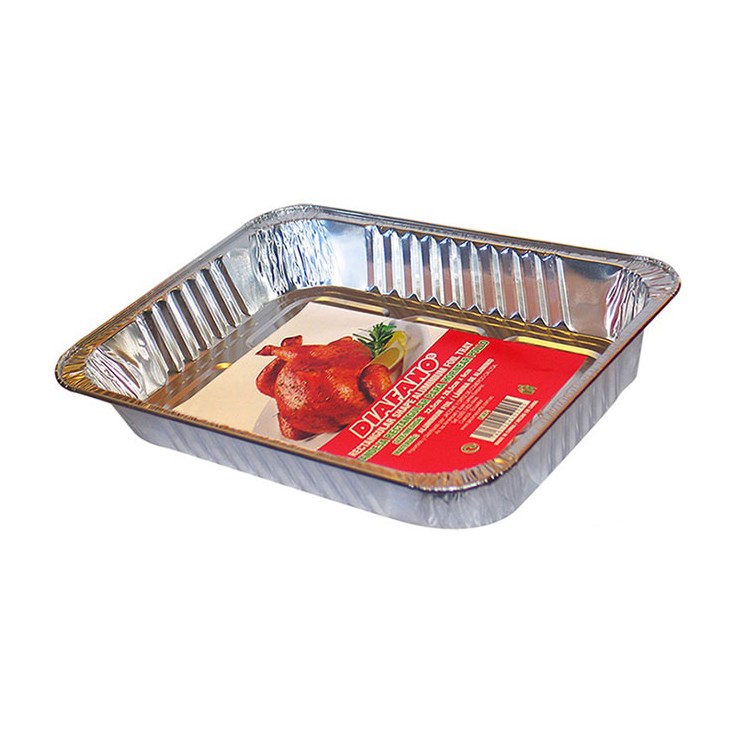 Molde Pollo Rectangular Diáfano 32,5 Cm X 26,