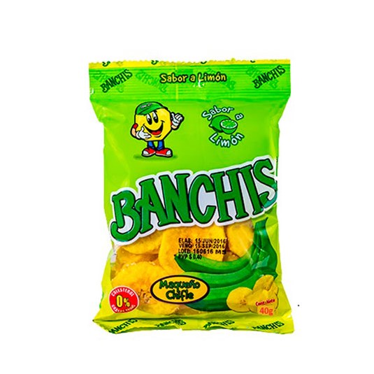 Chifles Sabor Limón Banchis 40 Gr