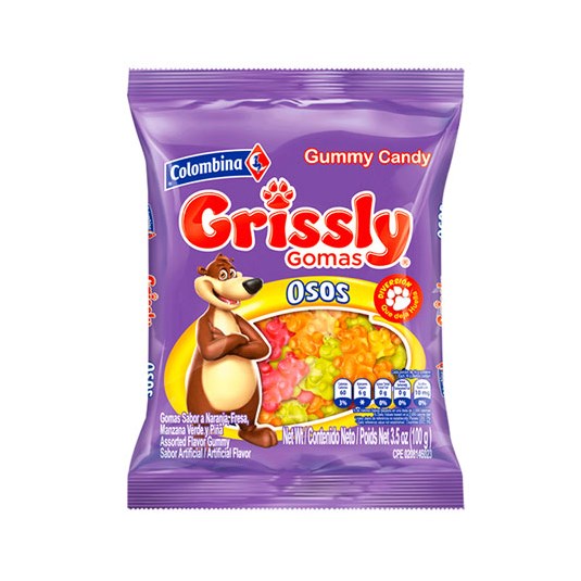 Grissly Gomita Osos Colombina 80 Gr