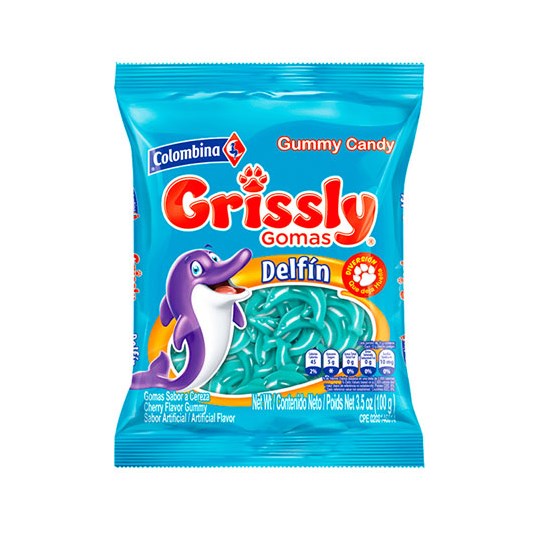 Grissly Gomita Delfín Colombina 90 Gr