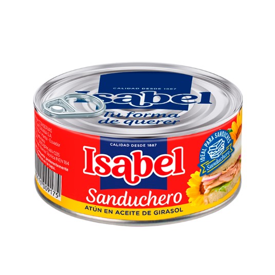 Sanduchero Atún Aceite Girasol Isabel 160 Gr