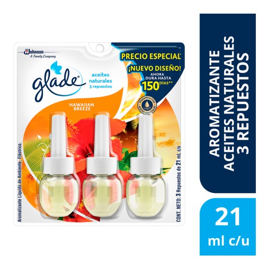 Repuesto Aceites Naturales Hawaiian x 3 Un.