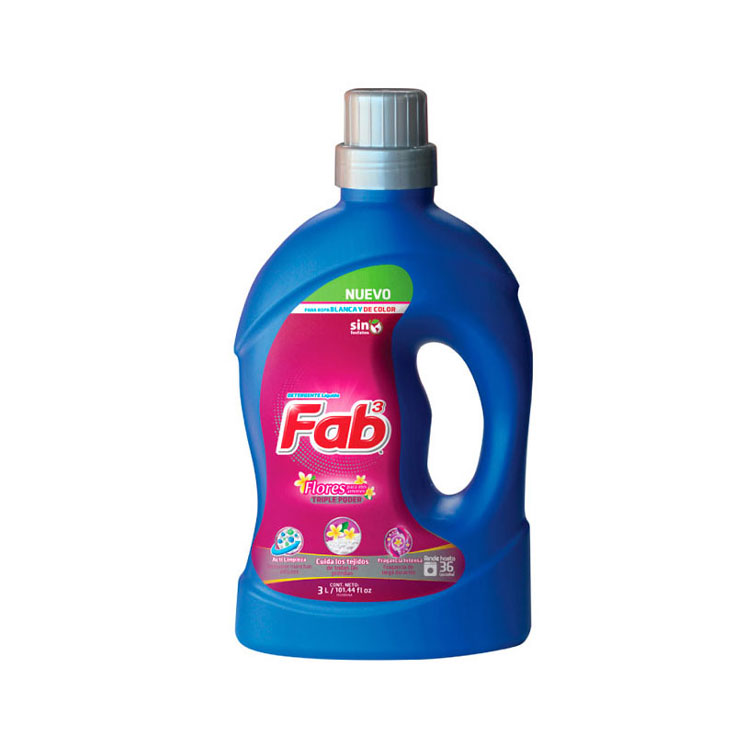 Detergente Líquido Flores Para Mis Amor Fab 3