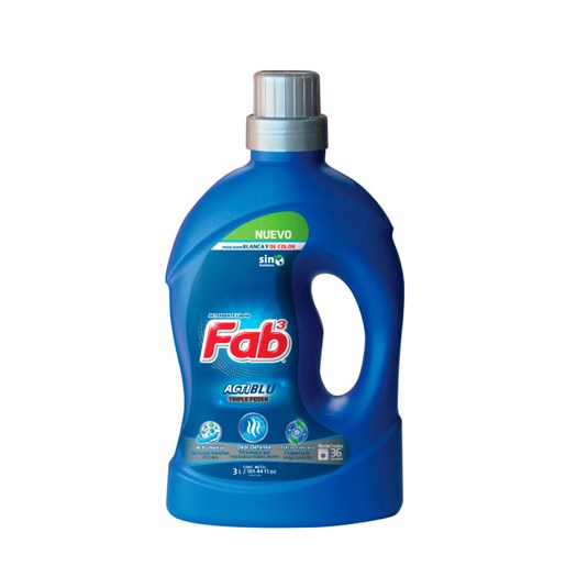 Detergente Líquido Actiblu Fab 3 3Lt