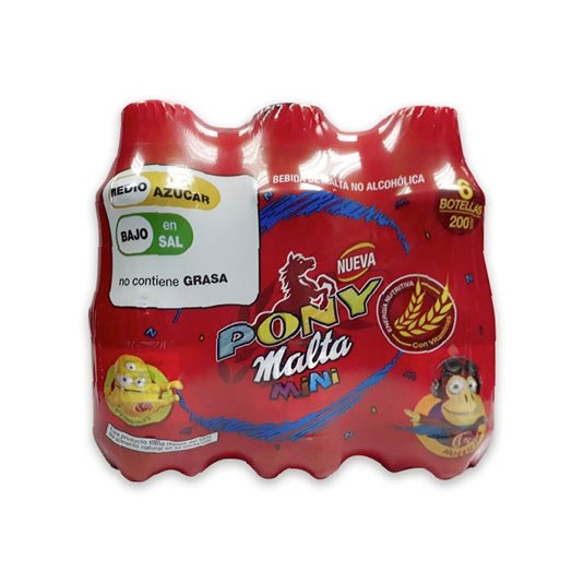 Pack X 6 Pony Malta Bebida Pet 200 Ml C/U