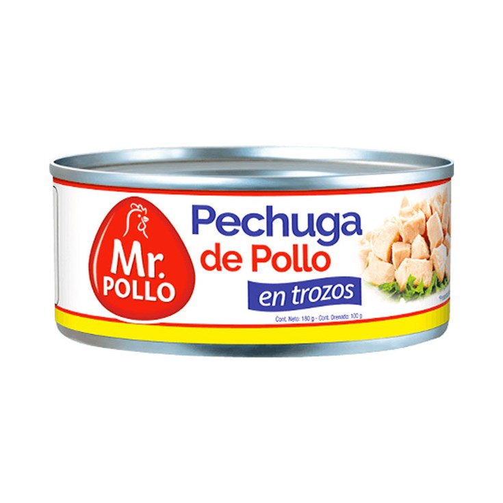 Pechuga Pollo Trozos Lata Mr. Pollo 180 Gr