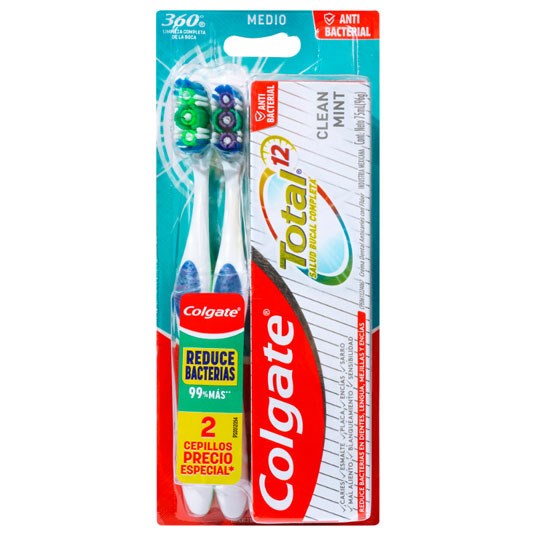 Pack Cepillo Dental Colgate 360 Base X 2 Uni