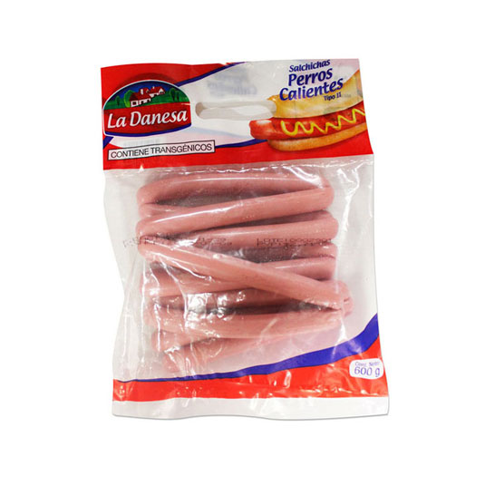 Salchichas Perros Calientes La Danesa 600 Gr