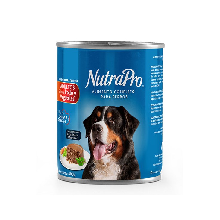 Comida Latas Perro Adulto Pollo Vegetales 400