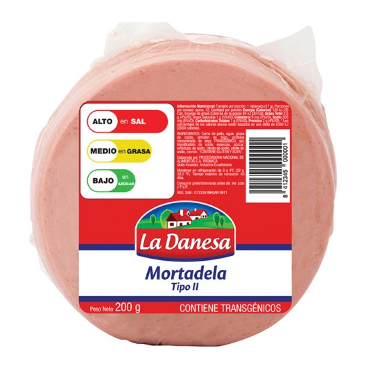 Mortadela La Danesa Bologna 200 Gr