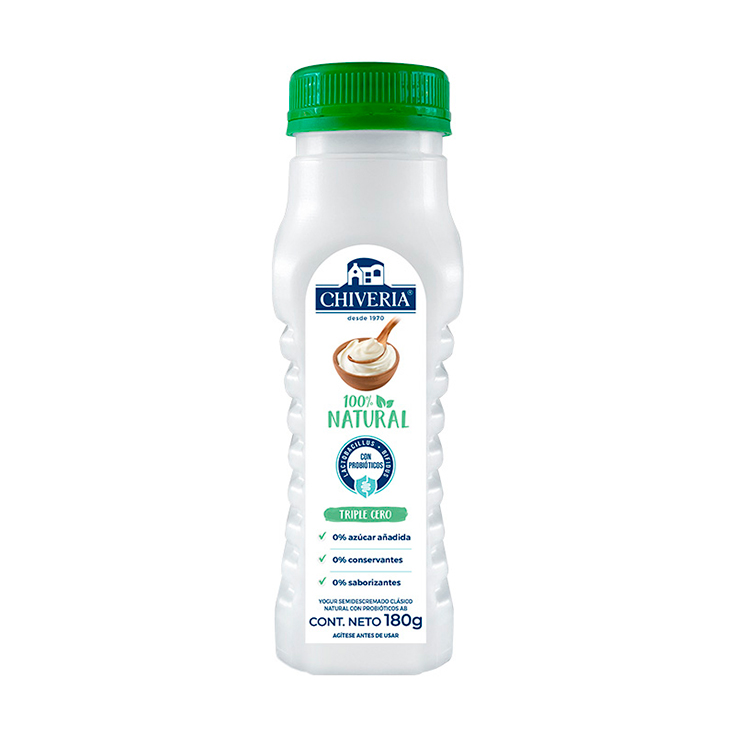 Yogurt Natural Chiveria Semidescremado 185Ml. 