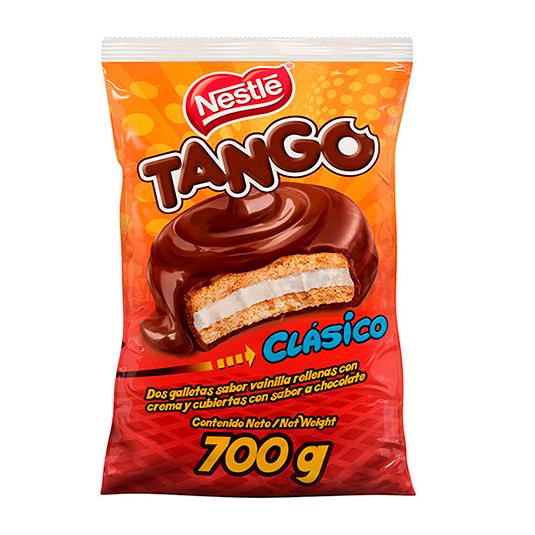 Galleta Cubierta Chocolate Tango 700 Gr