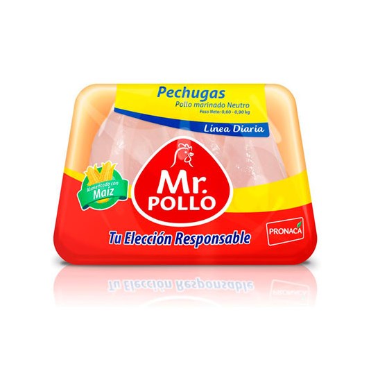 Pechuga Línea Diaria Bandeja Mr. Pollo Kg