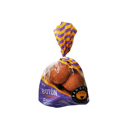 Pan Botón Integral Dulce Pangolin 350 Gr.