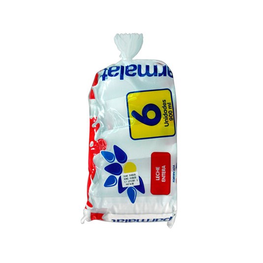 Leche Entera Parmalat x6 Un. 900 Ml. C/U