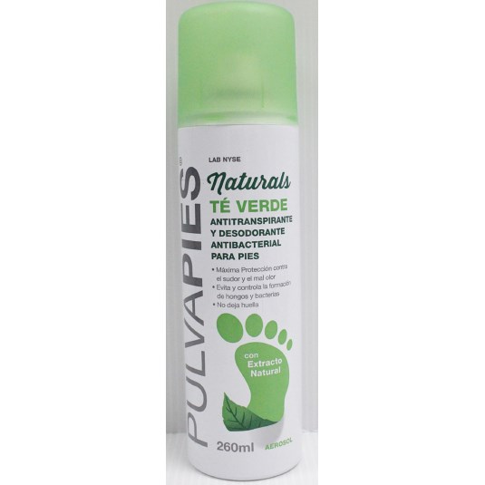 Aerosol Pulvapies Naturals Te Verde 260 Ml