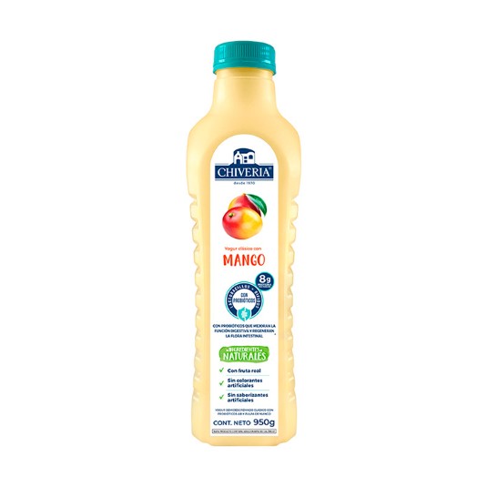 Yogurt Chiveria Semidescremado Mango 950 Ml.