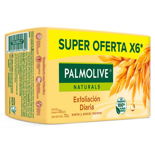 Jabón Avena Y Azúcar Palmolive 120 Gr