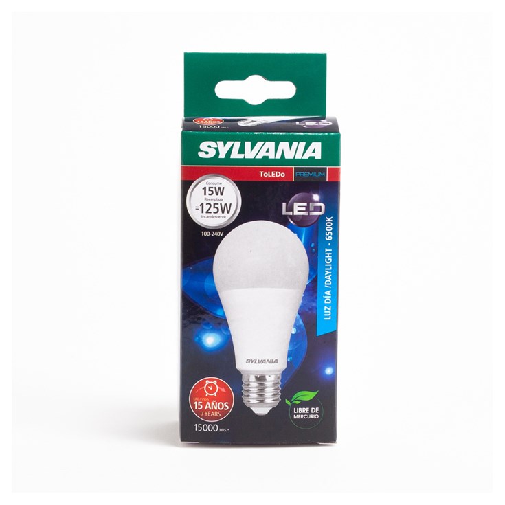 Toledo Led Sylvania a60 15w 6.5k mv bl