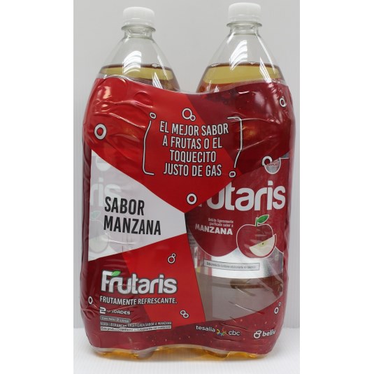 Bebida Gasificada Frutaris Manzana 2 Lt Twopack