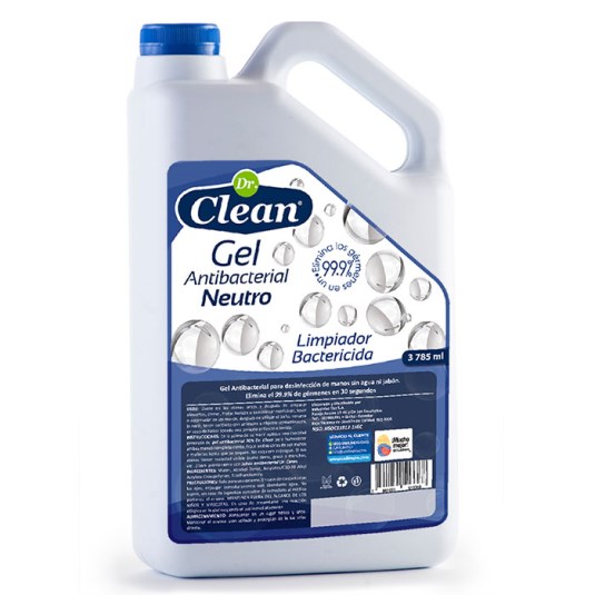 Clean Gel Antiseptico 70% Neutro Galón Dr. Clean