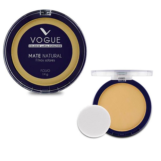 Polvo Compacto Mate Natural Vogue 14GR