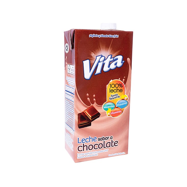 Leche Semidescremada Vita Sabor Chocolate 1 Lt.