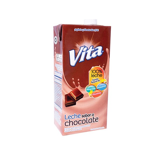 Leche Semidescremada Vita Sabor Chocolate 1 Lt.