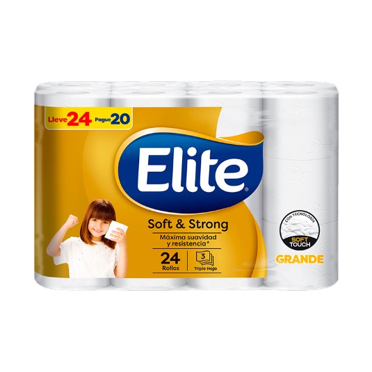Papel Higienico Elite Soft&Strong Grande 20M X24/2