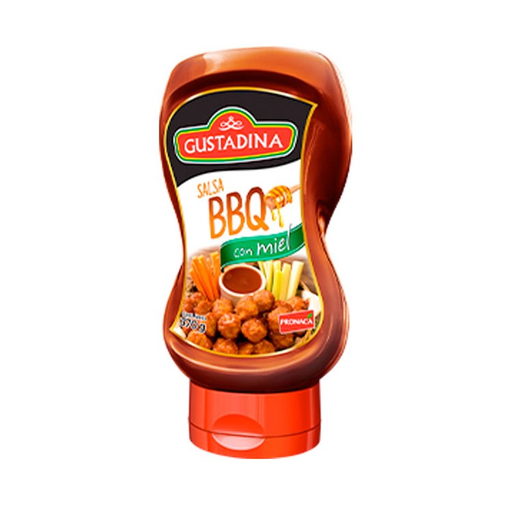 Salsa Bbq Con Miel Gustadina 370 Gr