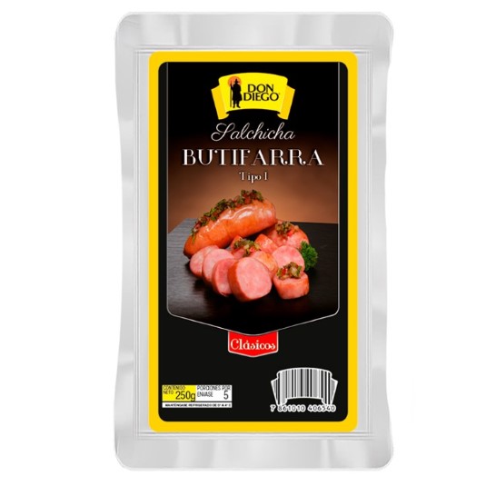 Salchicha Butifarra Don Diego Tipo I 250 Gr