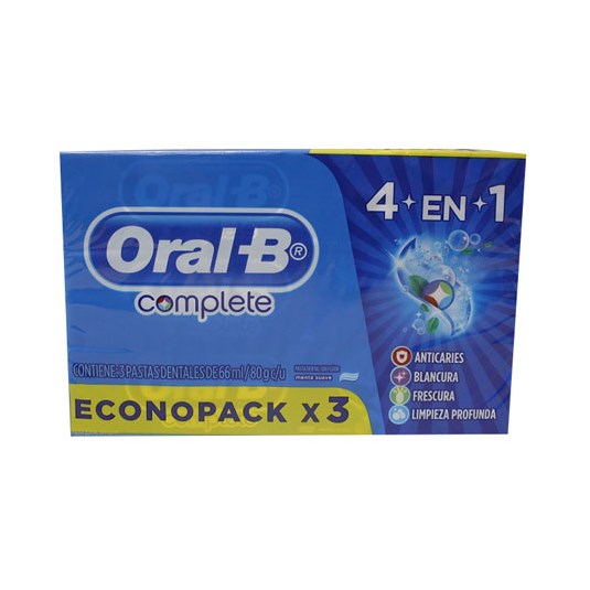 Pasta Complete Oral B Pack X 3 66 Ml