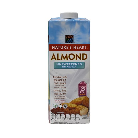 Bebida Nature´s Heart Almendra Sin Azúcar 946 Ml.