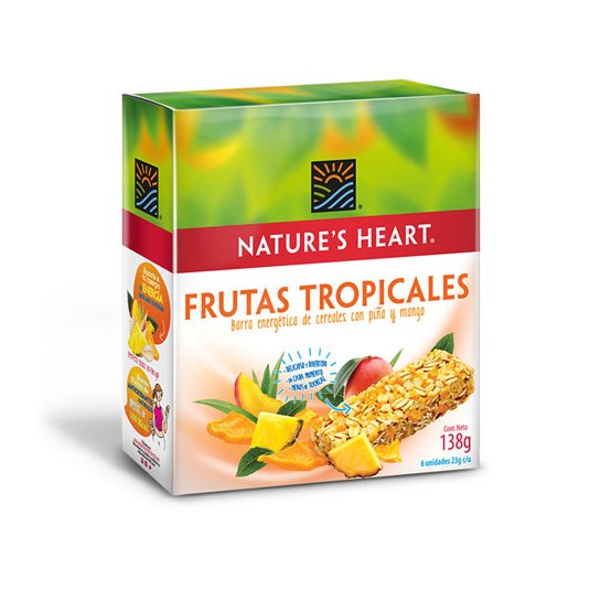 Barra Frutos Tropicales Nature´S Heart 138 Gr