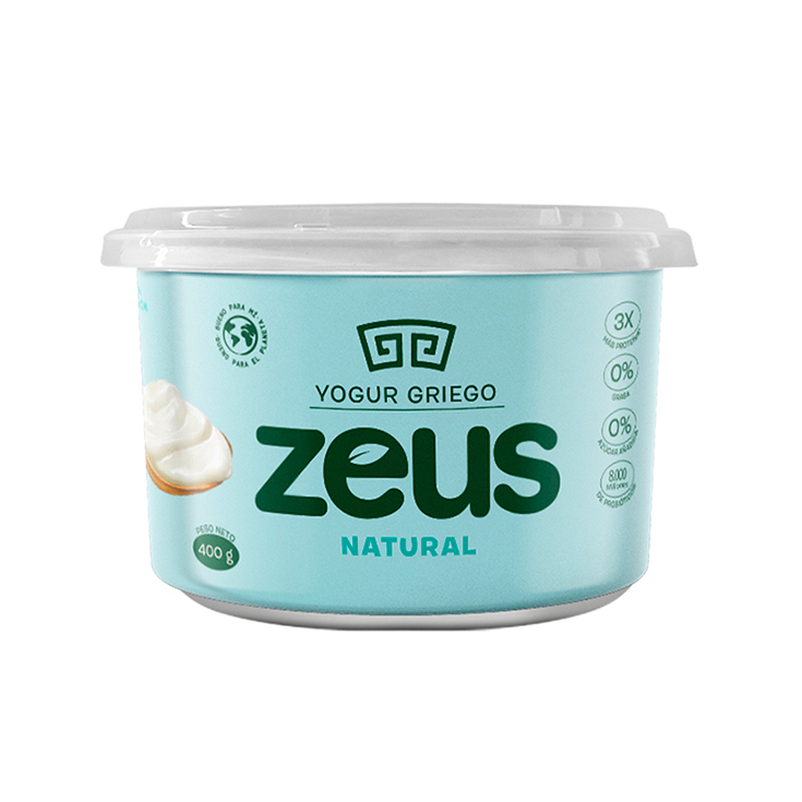 Yogurt Griego Natural Zeus 400 Gr.