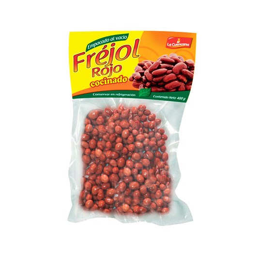 Fréjol Rojo Cocinado Vacío La Cuencana 400G