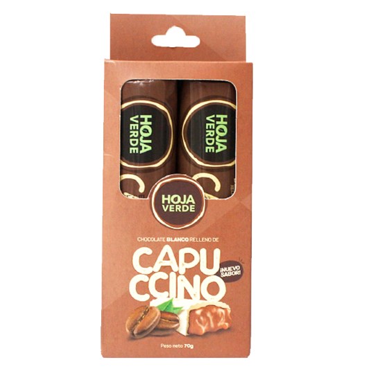 Barra De Choco Hoja Verde Capuccino 35Gr