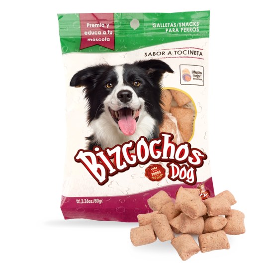 Galletas Para Perros Bizcochos Dog Snacks Sabor Tocineta X