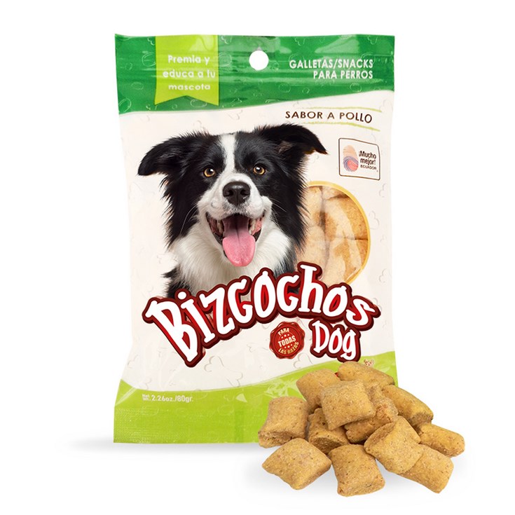 Galletas Para Perros Bizcochos Dog Snacks Sabor Pollo X 80