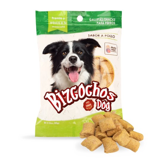 Galletas Para Perros Bizcochos Dog Snacks Sabor Pollo X 80