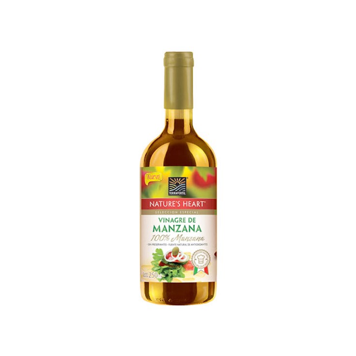 Vinagre Manzana Vidrio Nature´S Heart 250 Ml