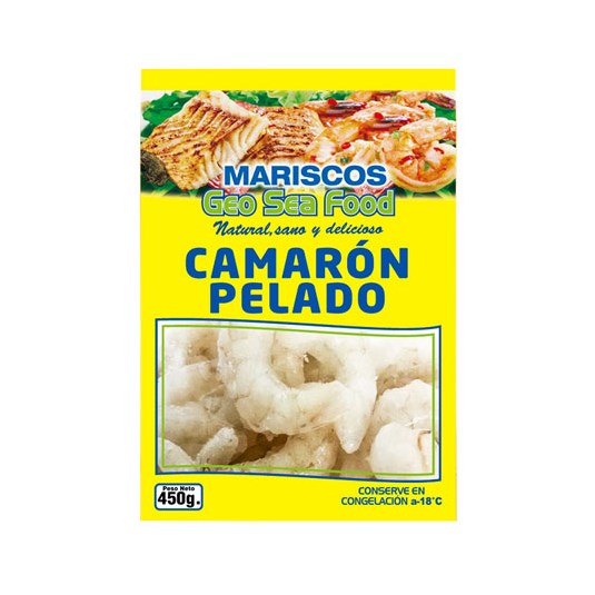 Camarón Pelado Mediano Geo Sea Food 450 Gr